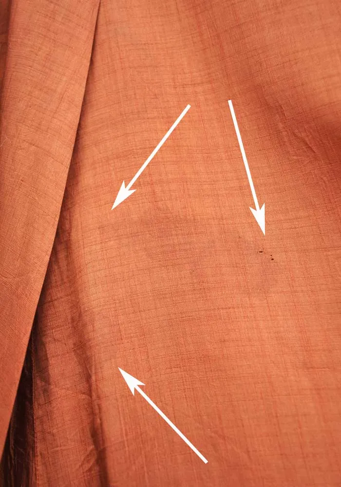 1940s Vintage Copper Silk Shirtwaister Dress • Summer Tea Dress