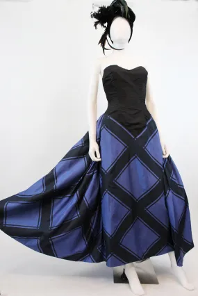1950s 1956 DOCUMENTED Estevez strapless ball gown silk dress xs | new fall winter