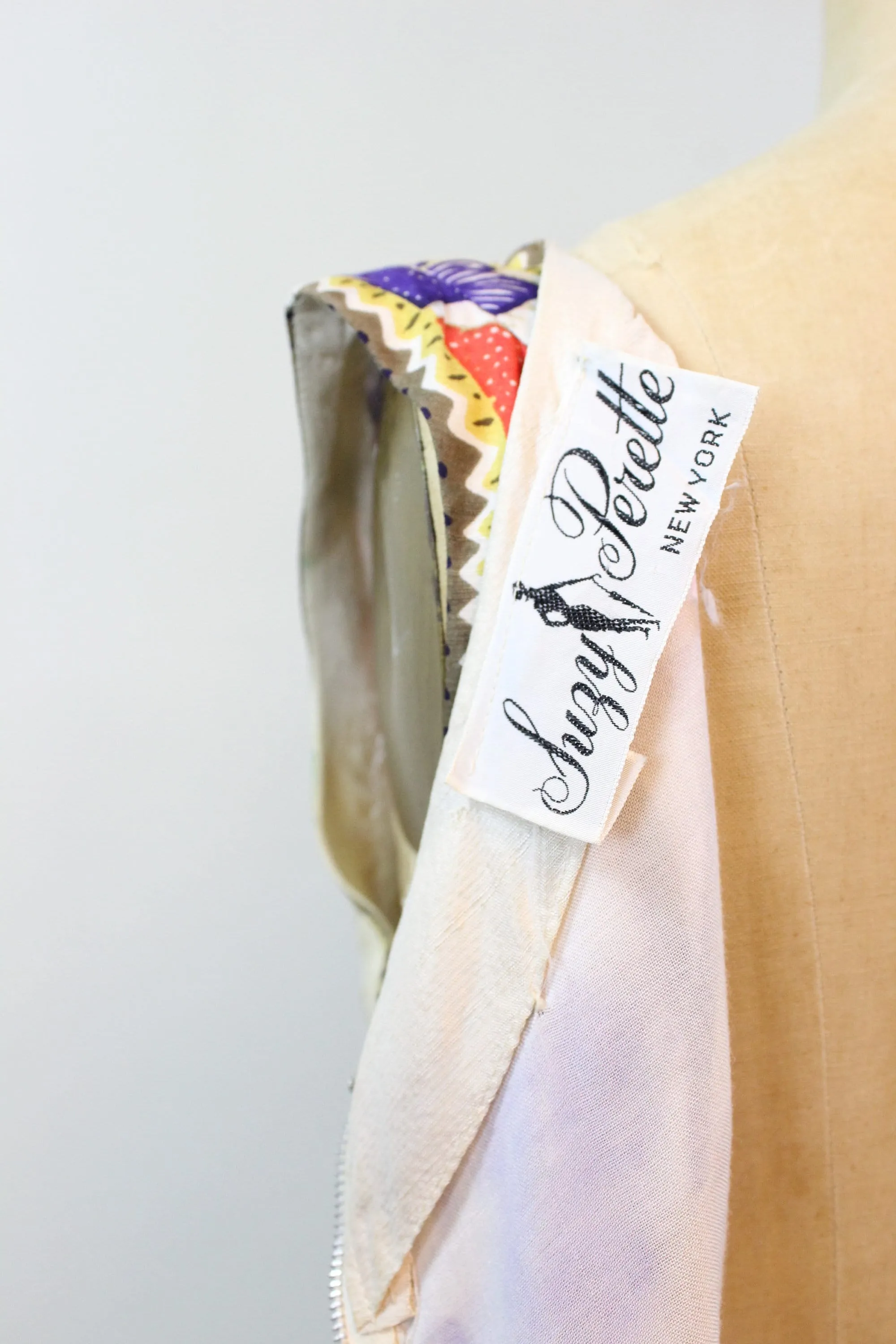 1950s SUZY PERETTE floral silk dress xs | new spring summer