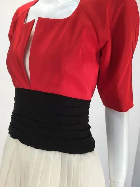 1980s Christian Dior Haute Couture Silk Evening Dress