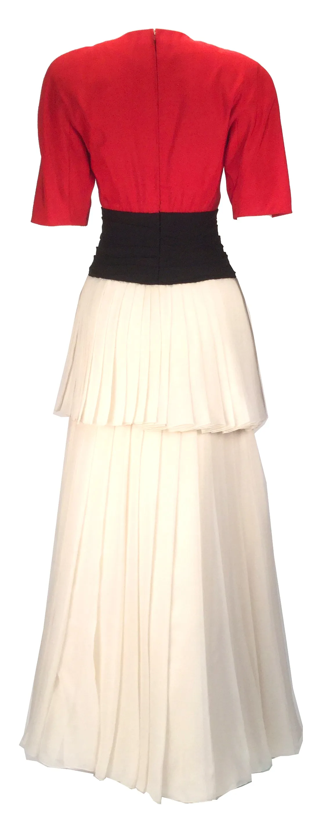 1980s Christian Dior Haute Couture Silk Evening Dress