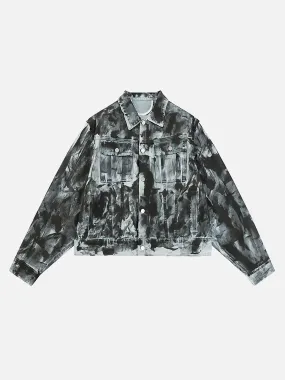 1984 American Street Fashion Heavy Industry Washed Denim Jacket