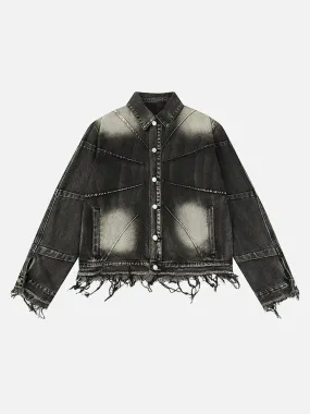 1984 American Street Fashion Heavy Industry Washed Denim Jacket