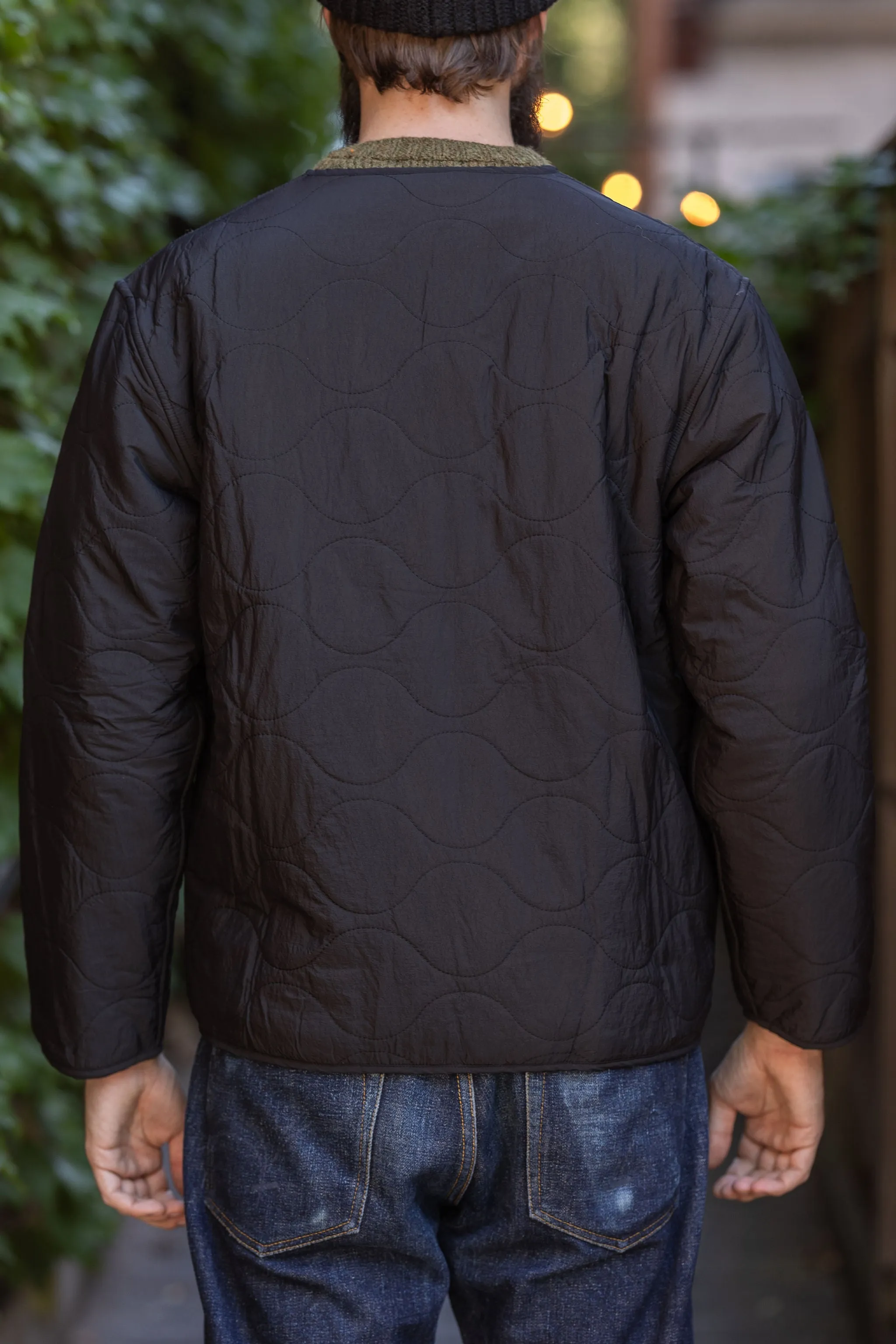 3sixteen Zip Liner Jacket - Sherpa Black Nylon