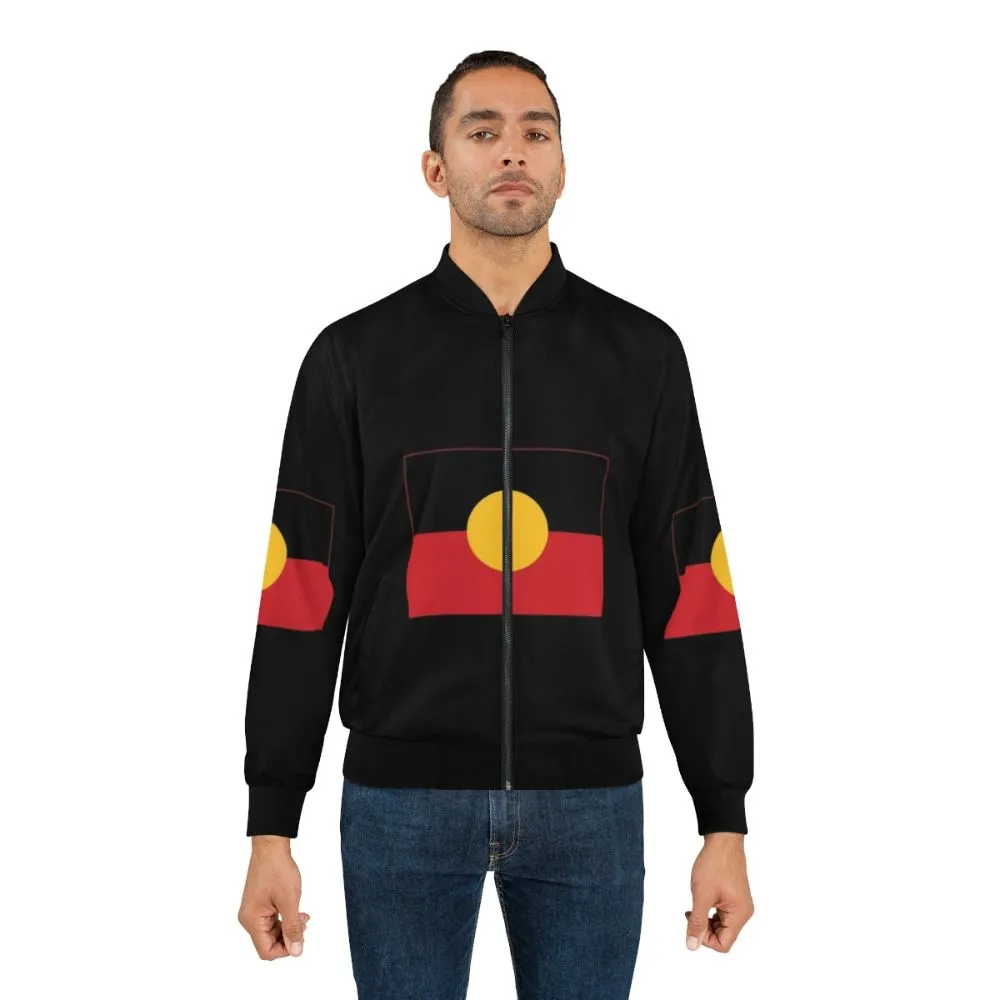 Aboriginal Flag Bomber Jacket for Australians