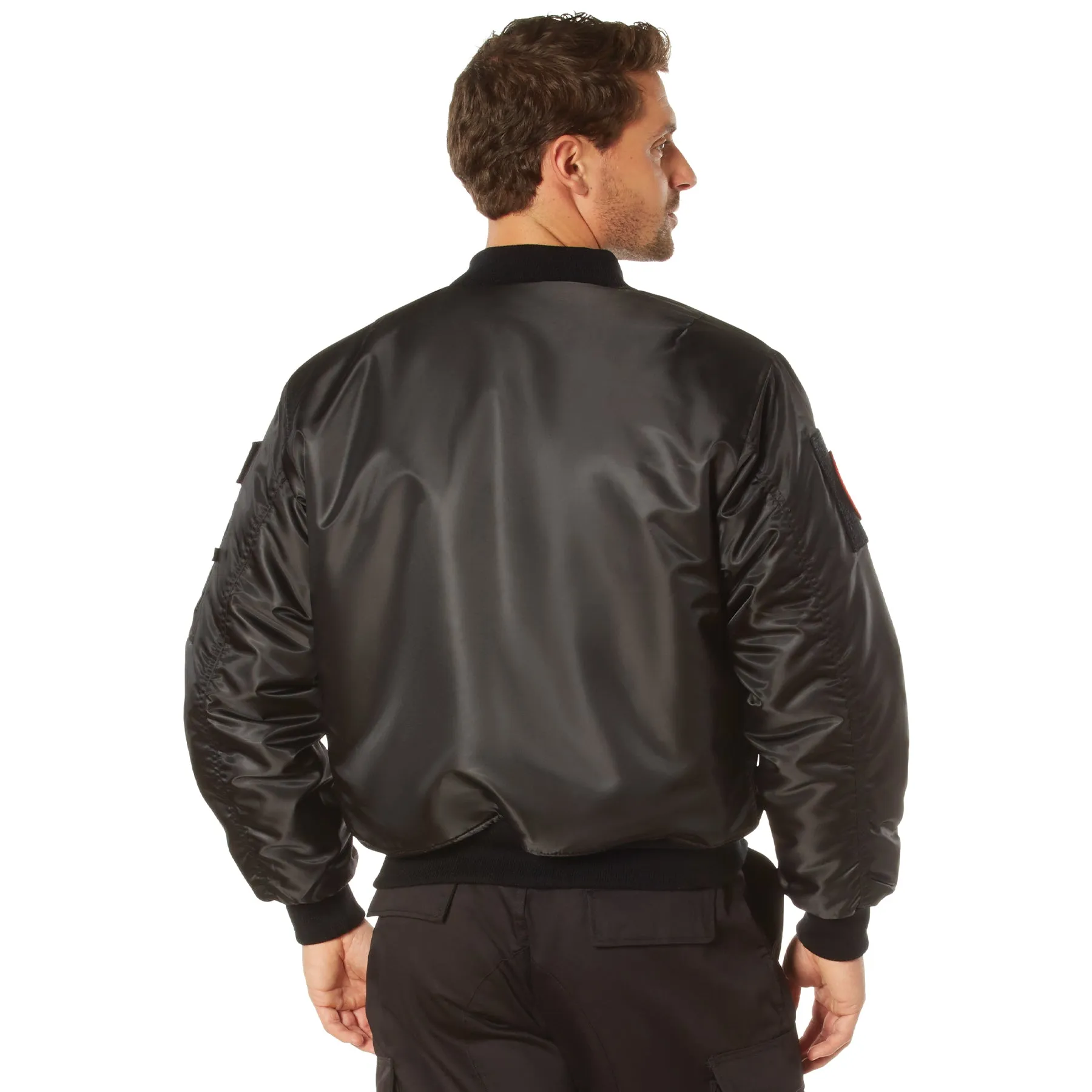 Adaptable MA-1 Flight Jackets with Patches
