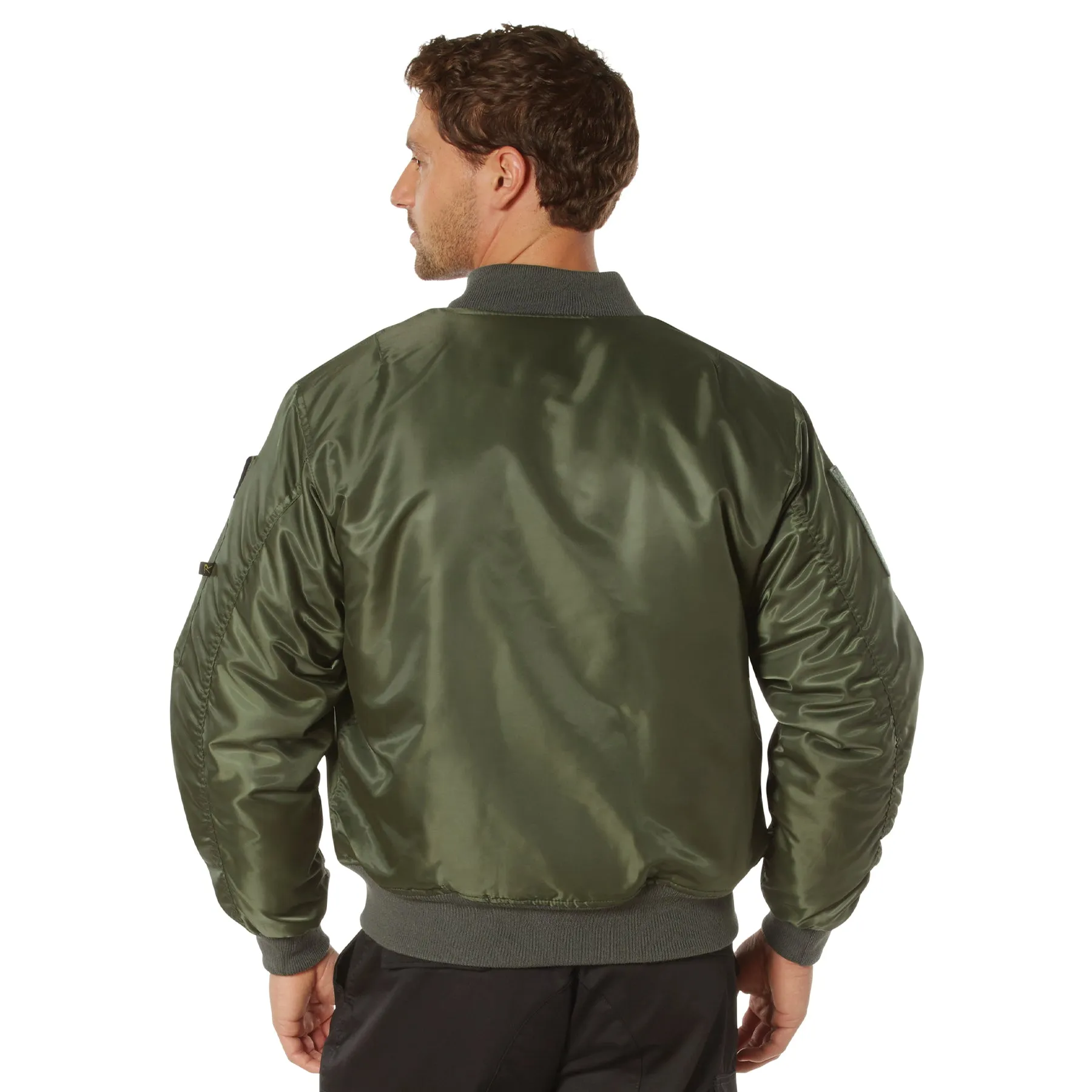 Adaptable MA-1 Flight Jackets with Patches