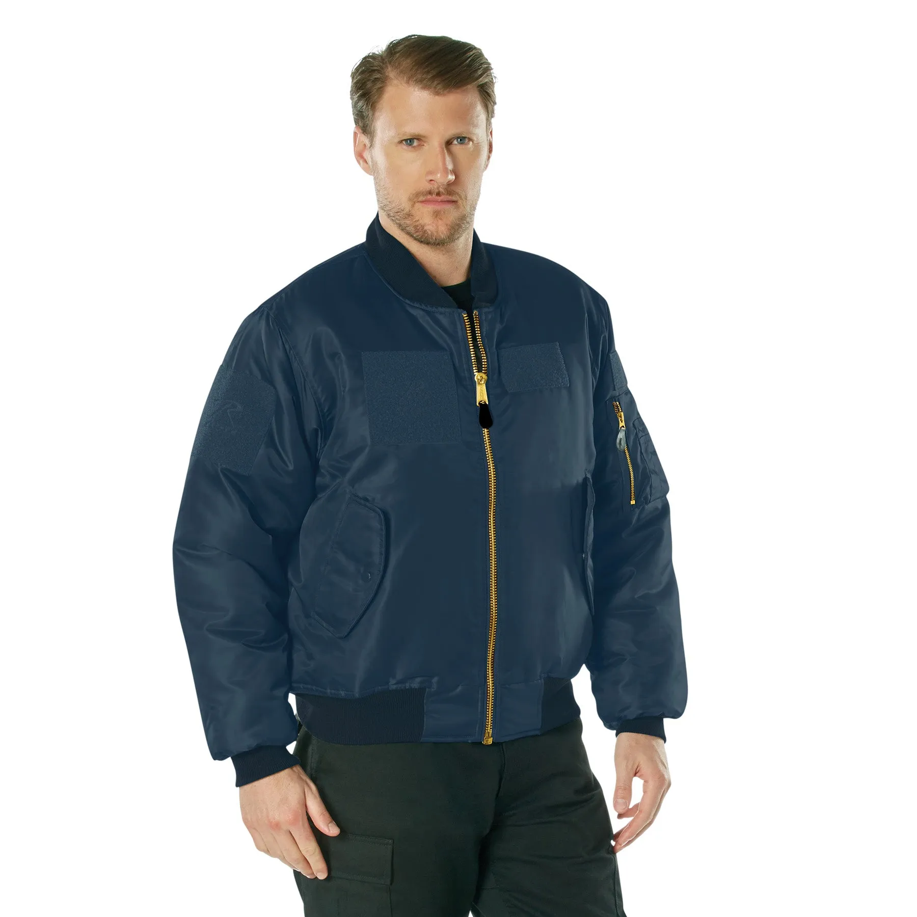 Adaptable MA-1 Flight Jackets with Patches