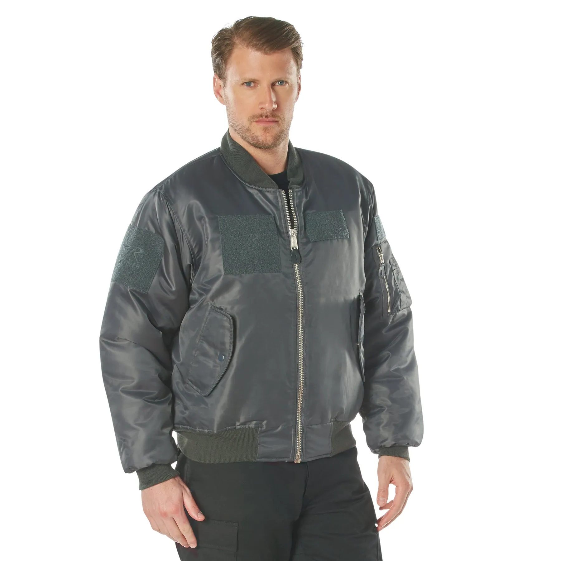 Adaptable MA-1 Flight Jackets with Patches