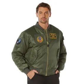 Adaptable MA-1 Flight Jackets with Patches