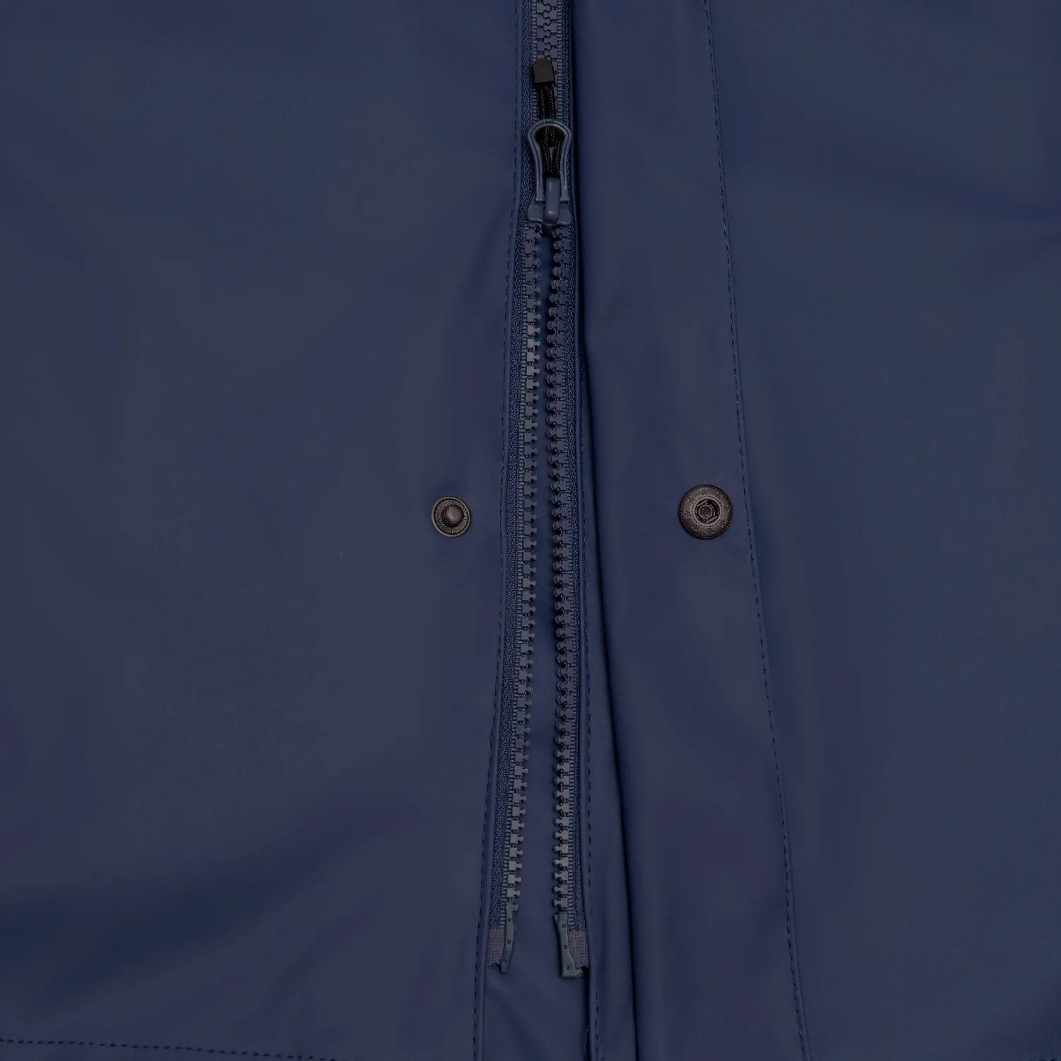 Adults Navy PU Splash Coat