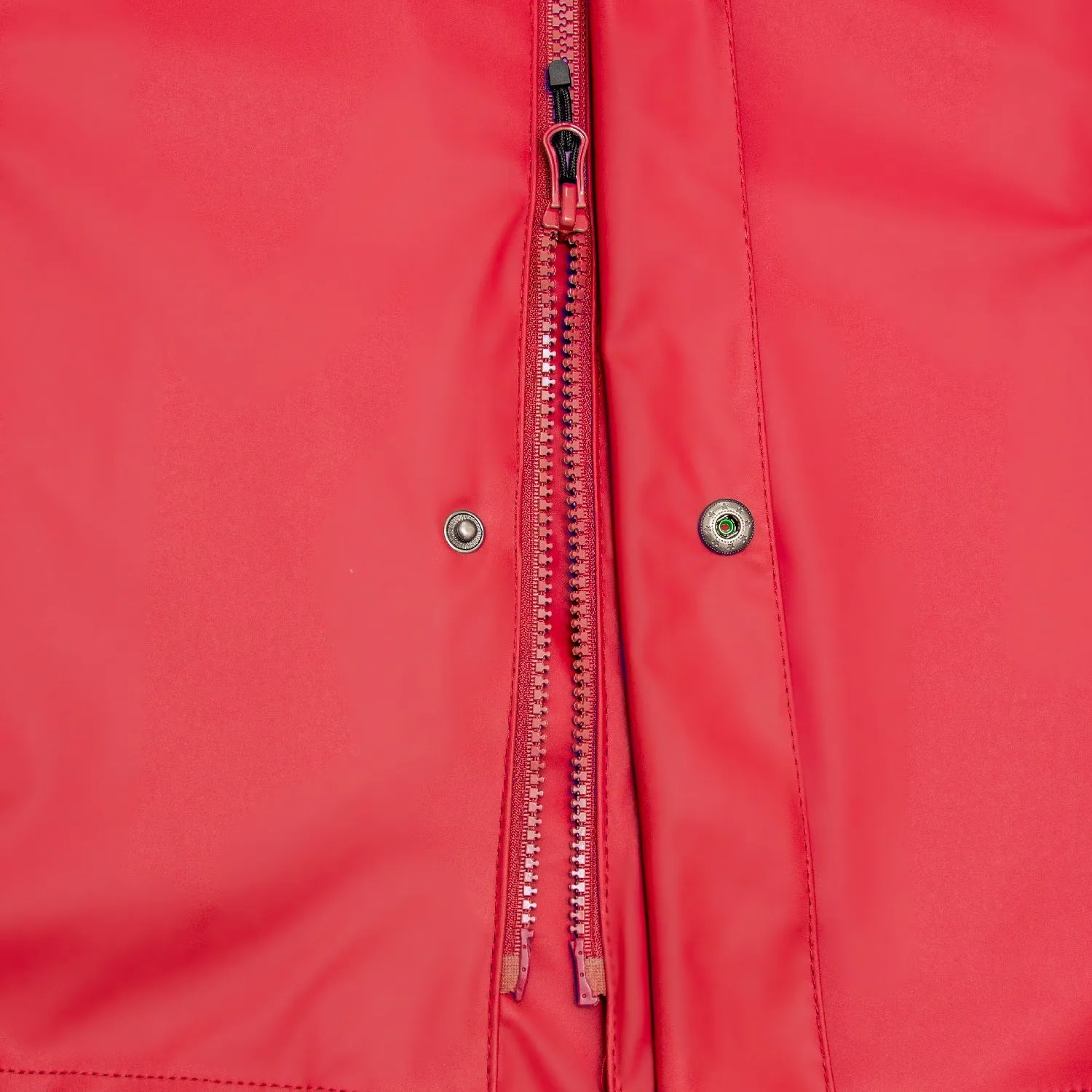 Adults Red PU Splash Coat