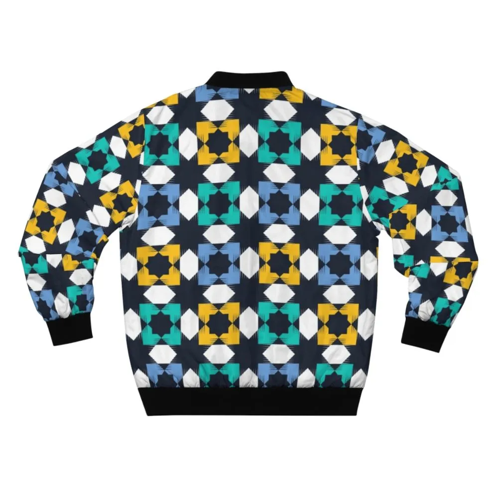 Algerian Football Jersey 2022 - Traditional Zellij Architecture Bomber Jacket