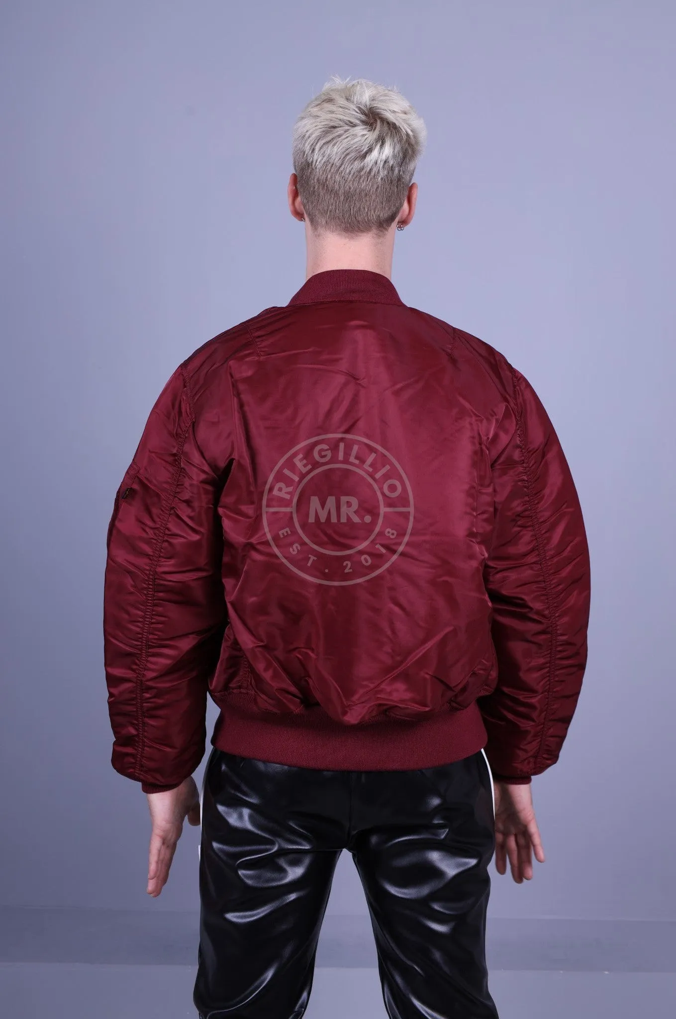 Alpha Industries MA-1 Bomber Jacket - Burgundy
