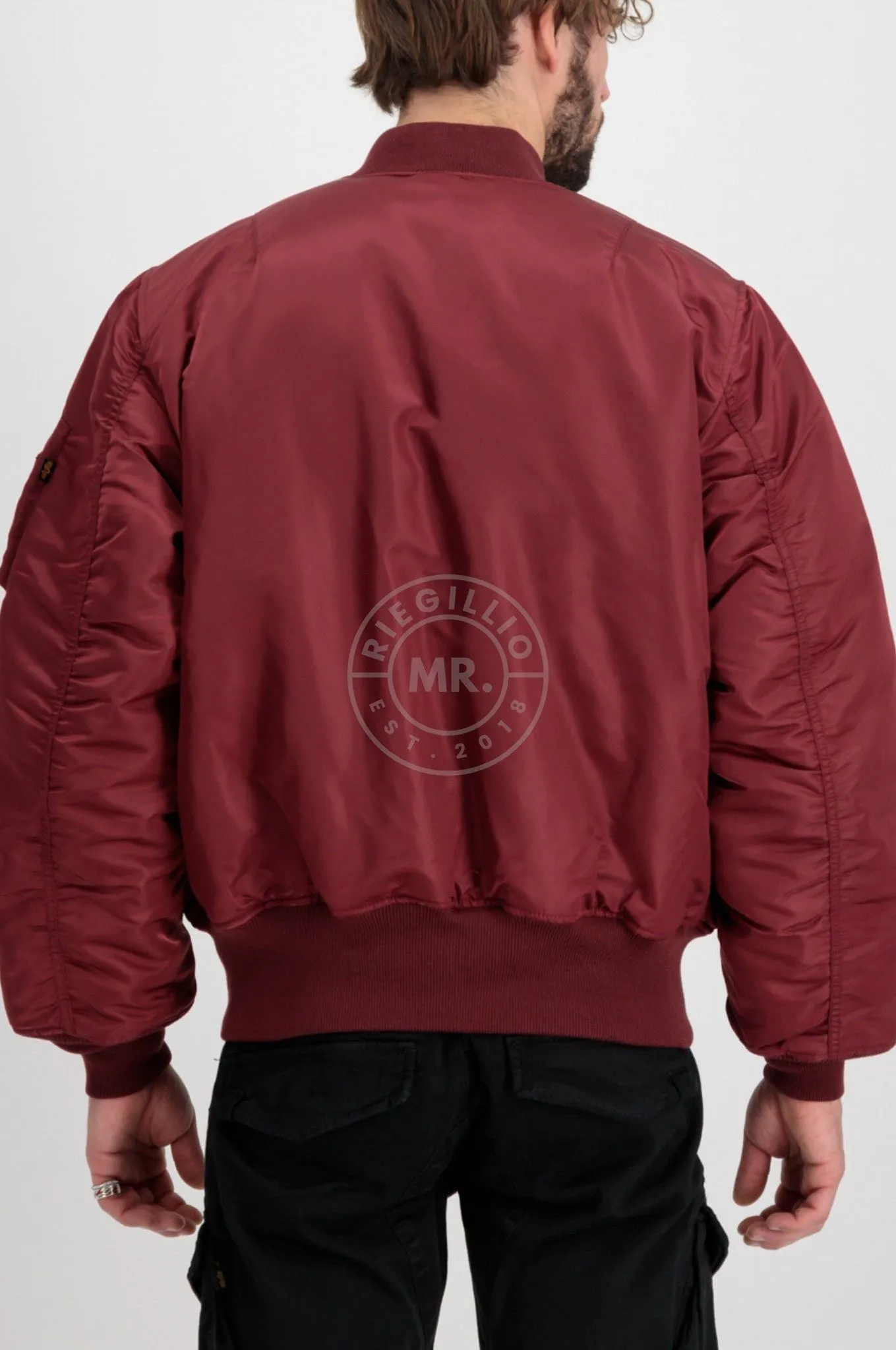Alpha Industries MA-1 Bomber Jacket - Burgundy