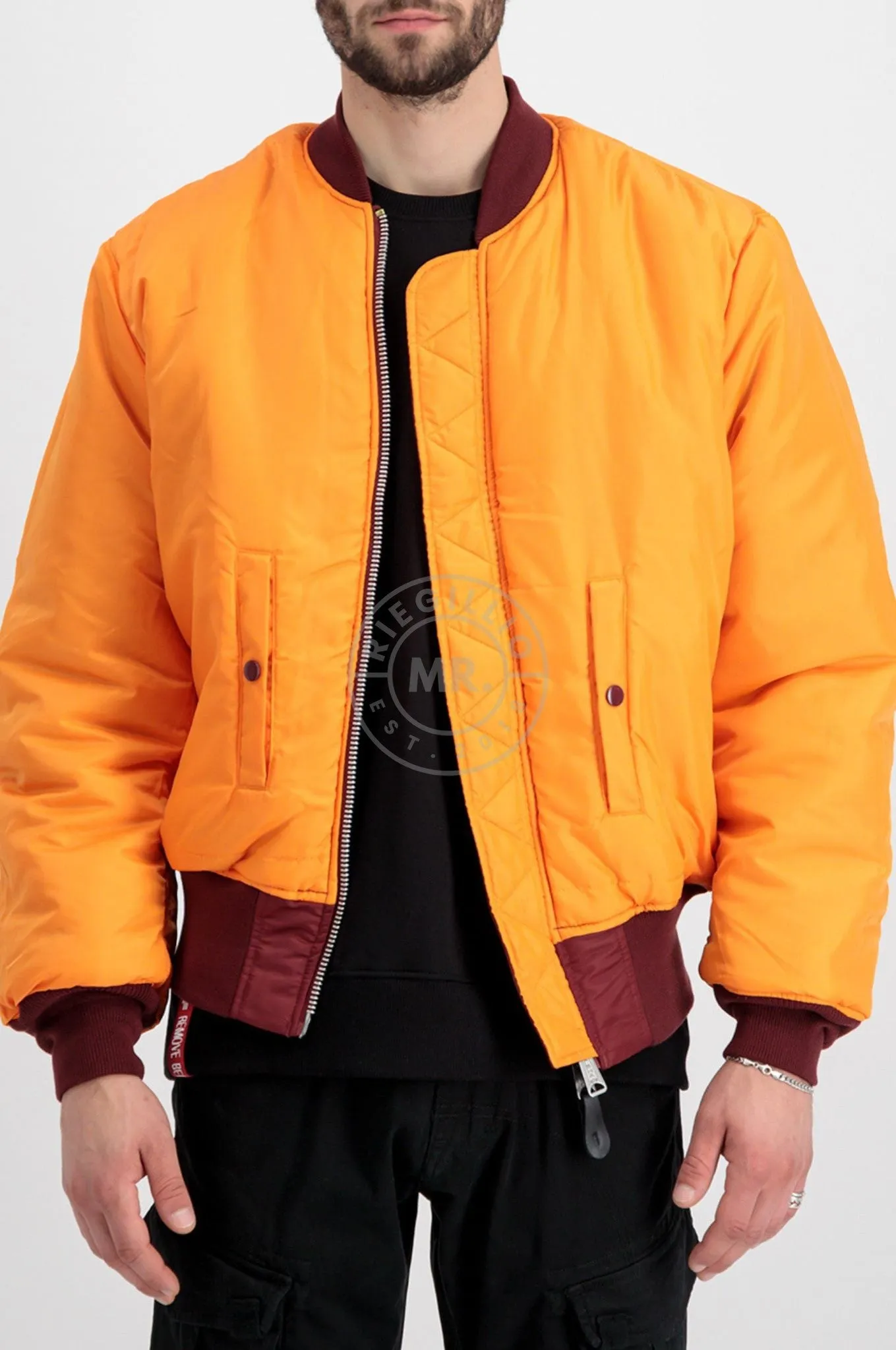 Alpha Industries MA-1 Bomber Jacket - Burgundy