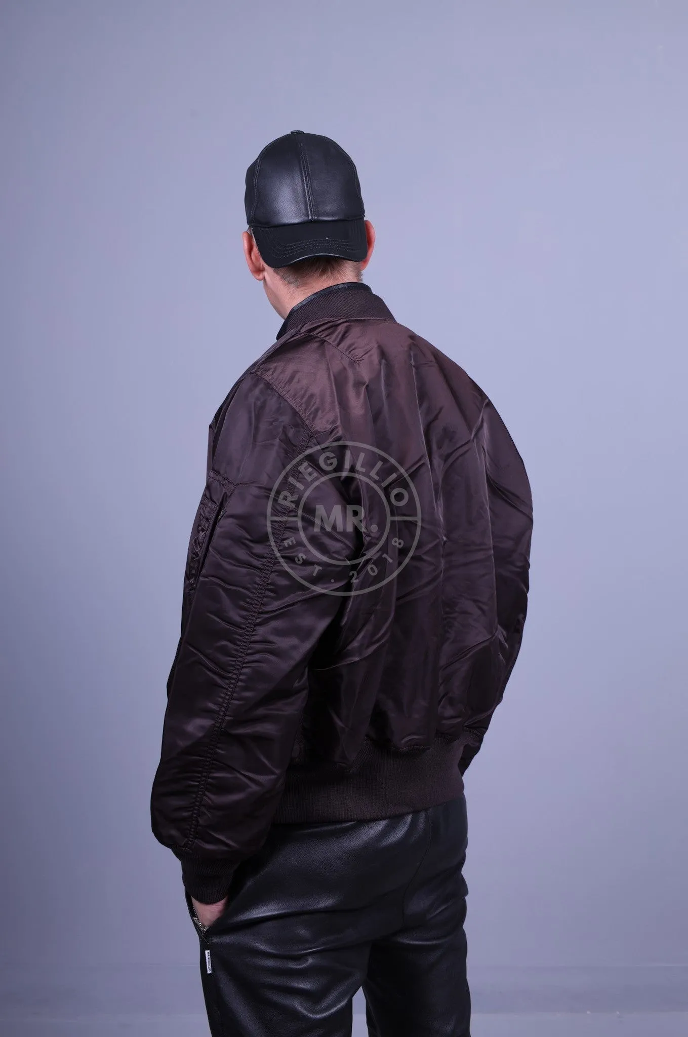 Alpha Industries MA-1 Bomber Jacket - Hunter Brown