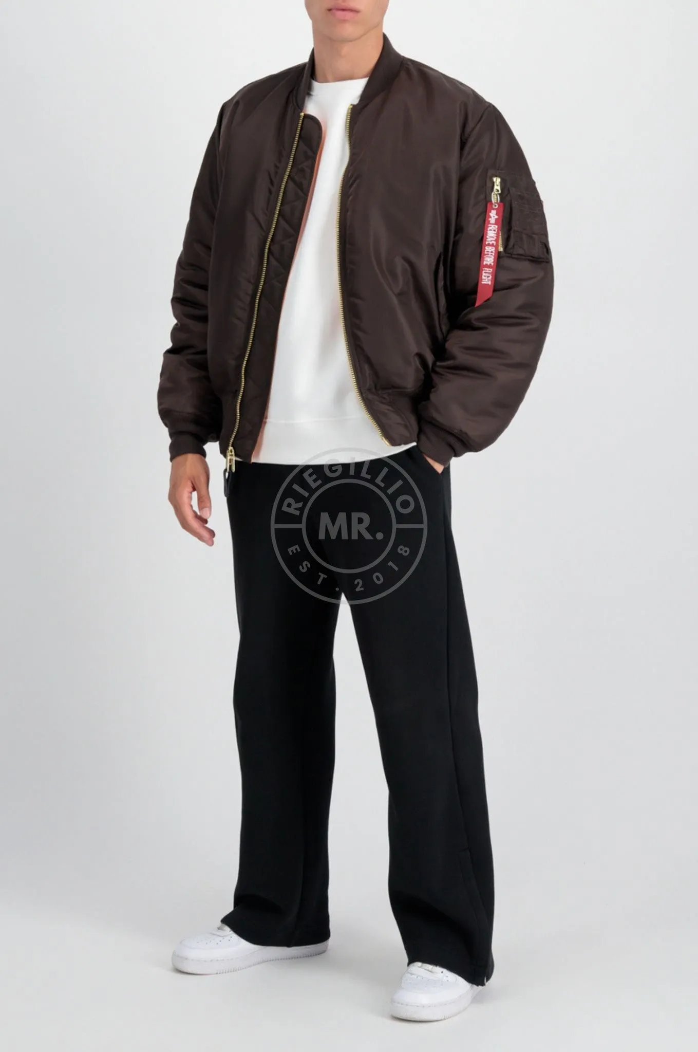 Alpha Industries MA-1 Bomber Jacket - Hunter Brown