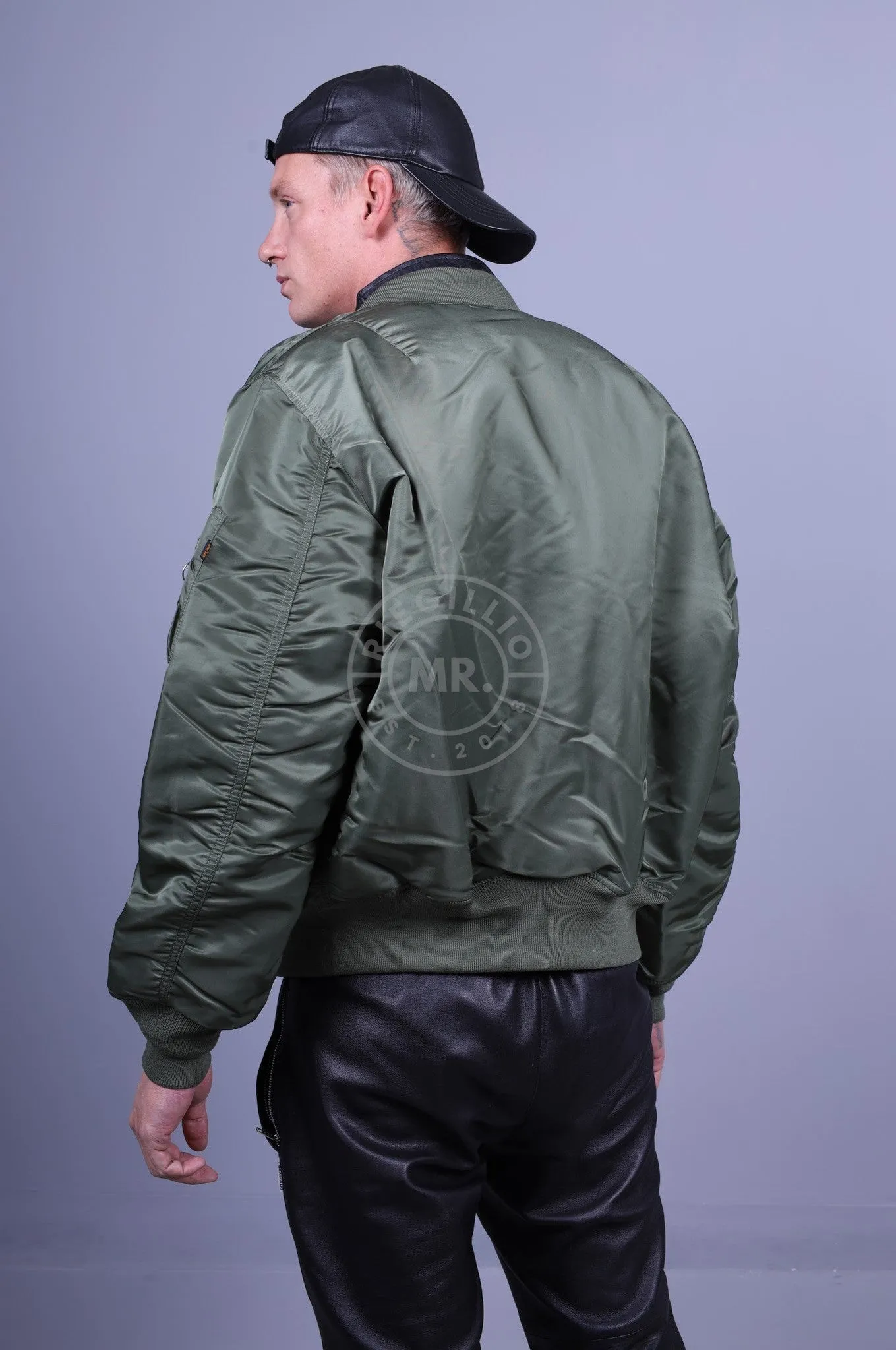 Alpha Industries MA-1 Bomber Jacket - Sage Green