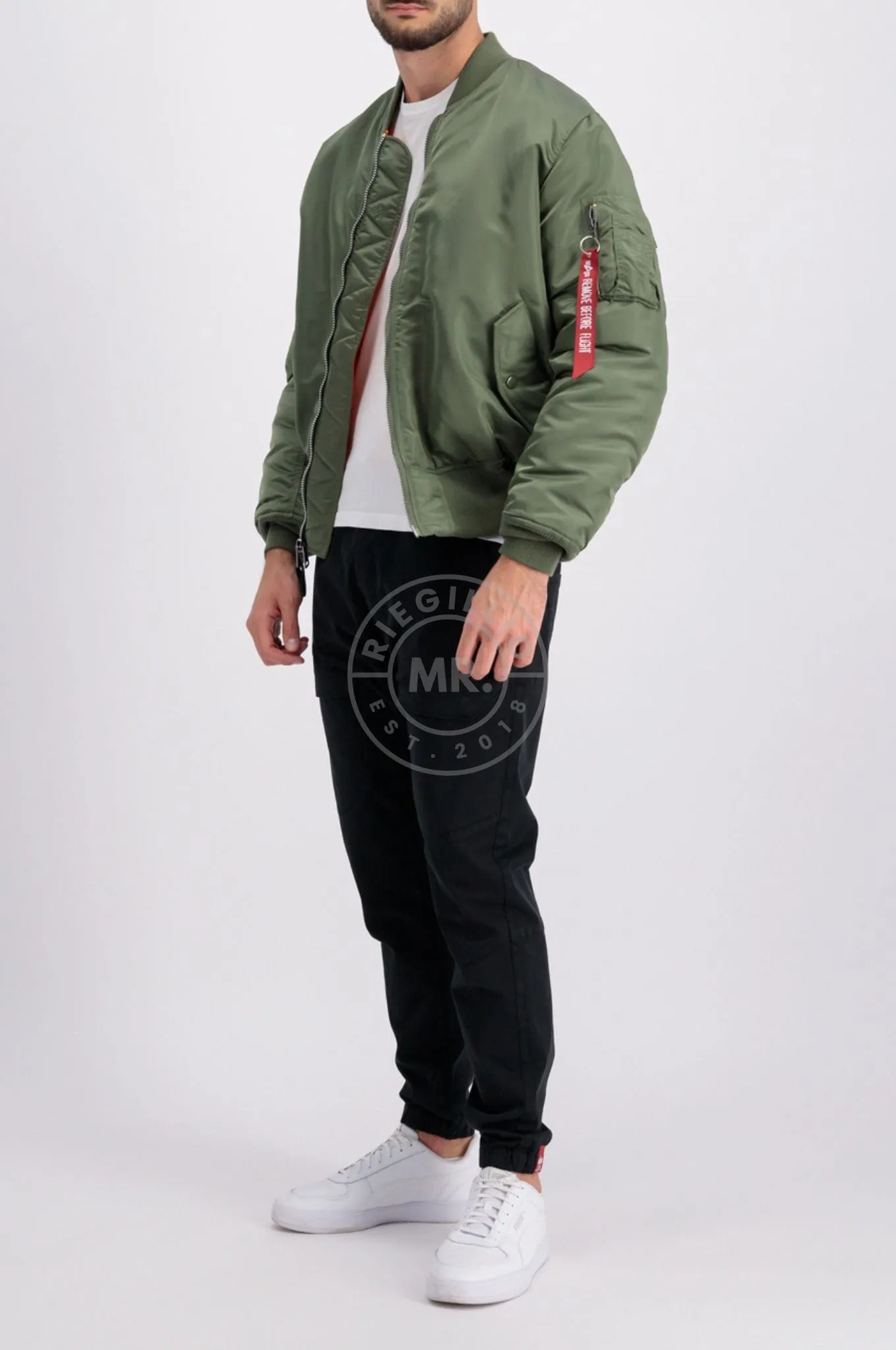 Alpha Industries MA-1 Bomber Jacket - Sage Green