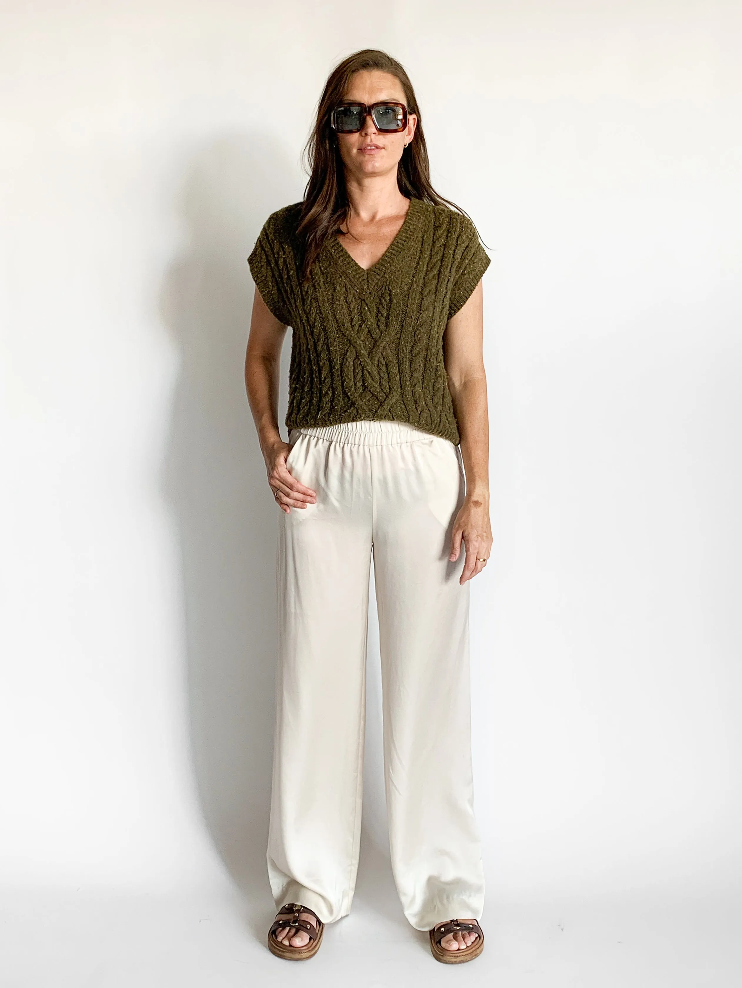 Aran Knit Vest