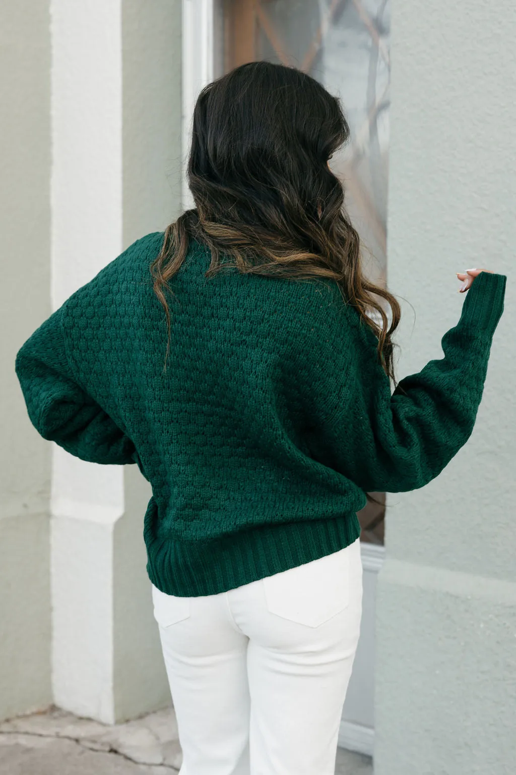 Aubree Sweater-Dark Green