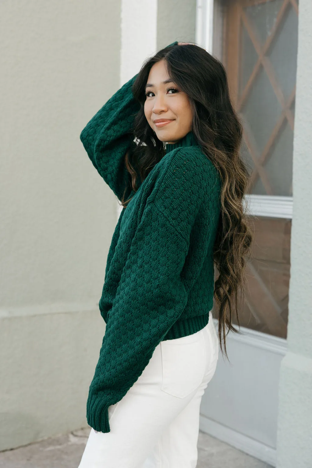 Aubree Sweater-Dark Green