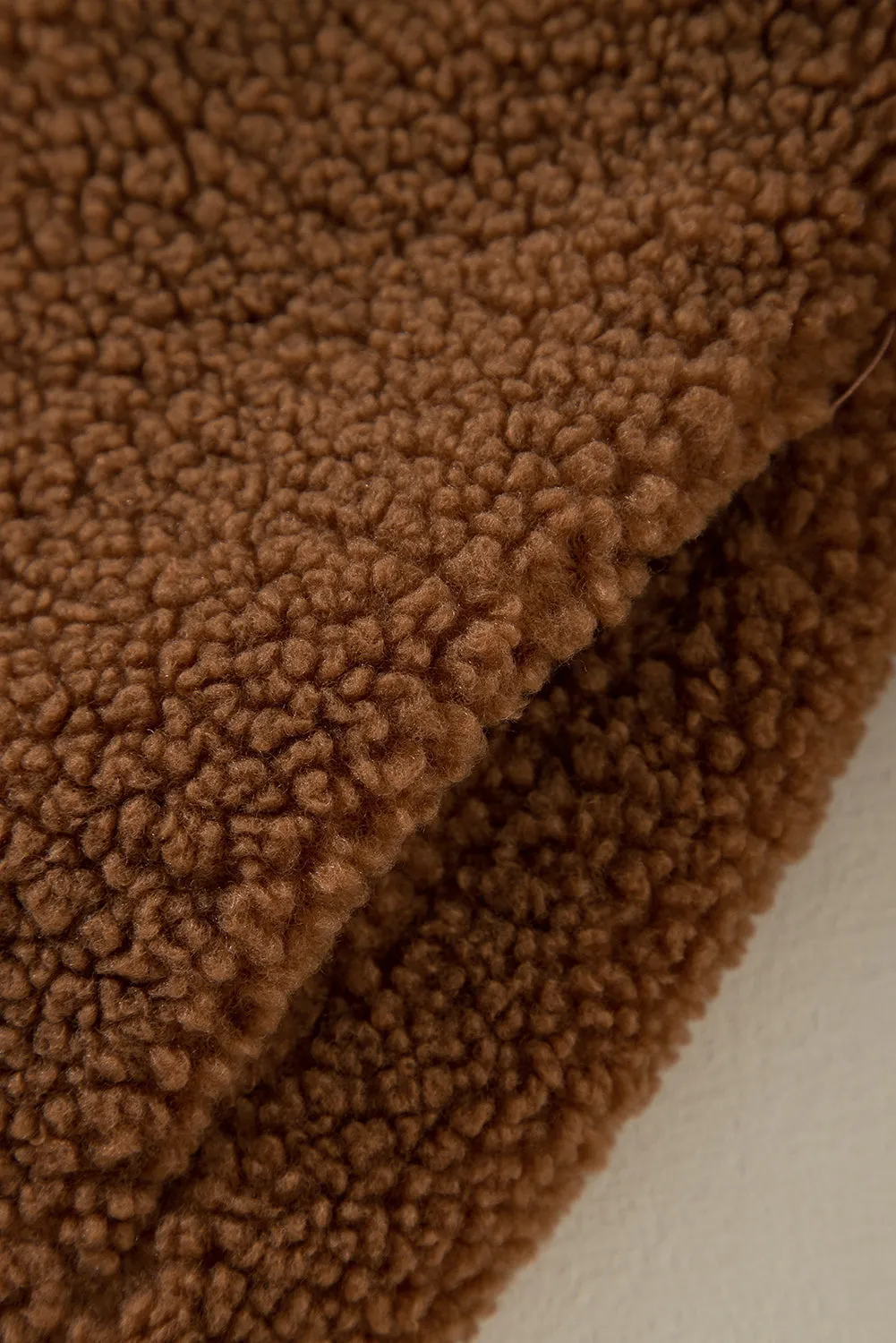 Azura | Chic Teddy Fleece Oversized Bomber Jacket