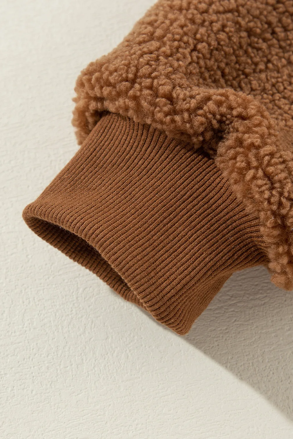 Azura | Chic Teddy Fleece Oversized Bomber Jacket