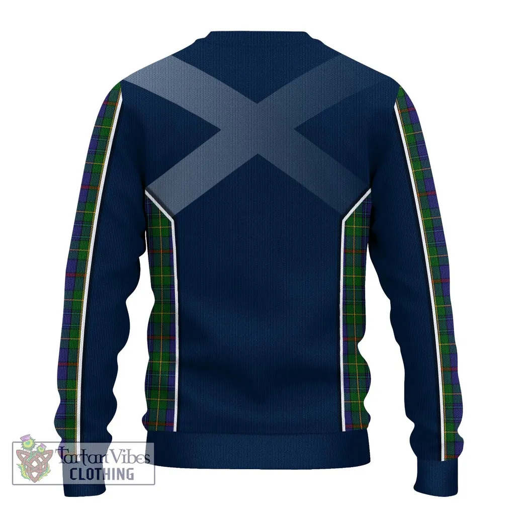 Bailey Tartan Ugly Sweater with Family Crest and Lion Rampant Vibes Sport Style