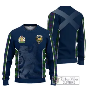 Bailey Tartan Ugly Sweater with Family Crest and Lion Rampant Vibes Sport Style