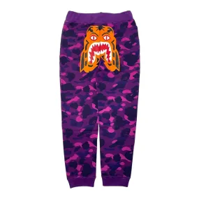 BAPE Color Camo Tiger Sweatpants Purple Pre-Owned
