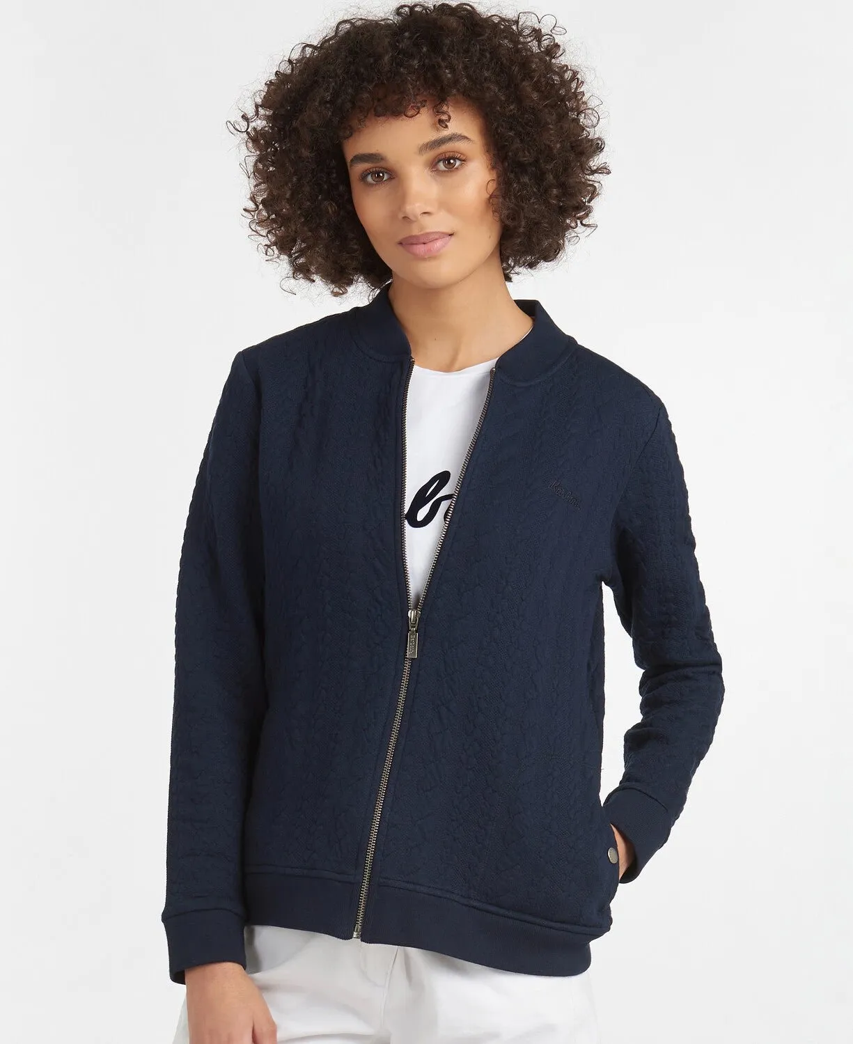 BARBOUR LADIES Kelsey Knit Jacket NAVY