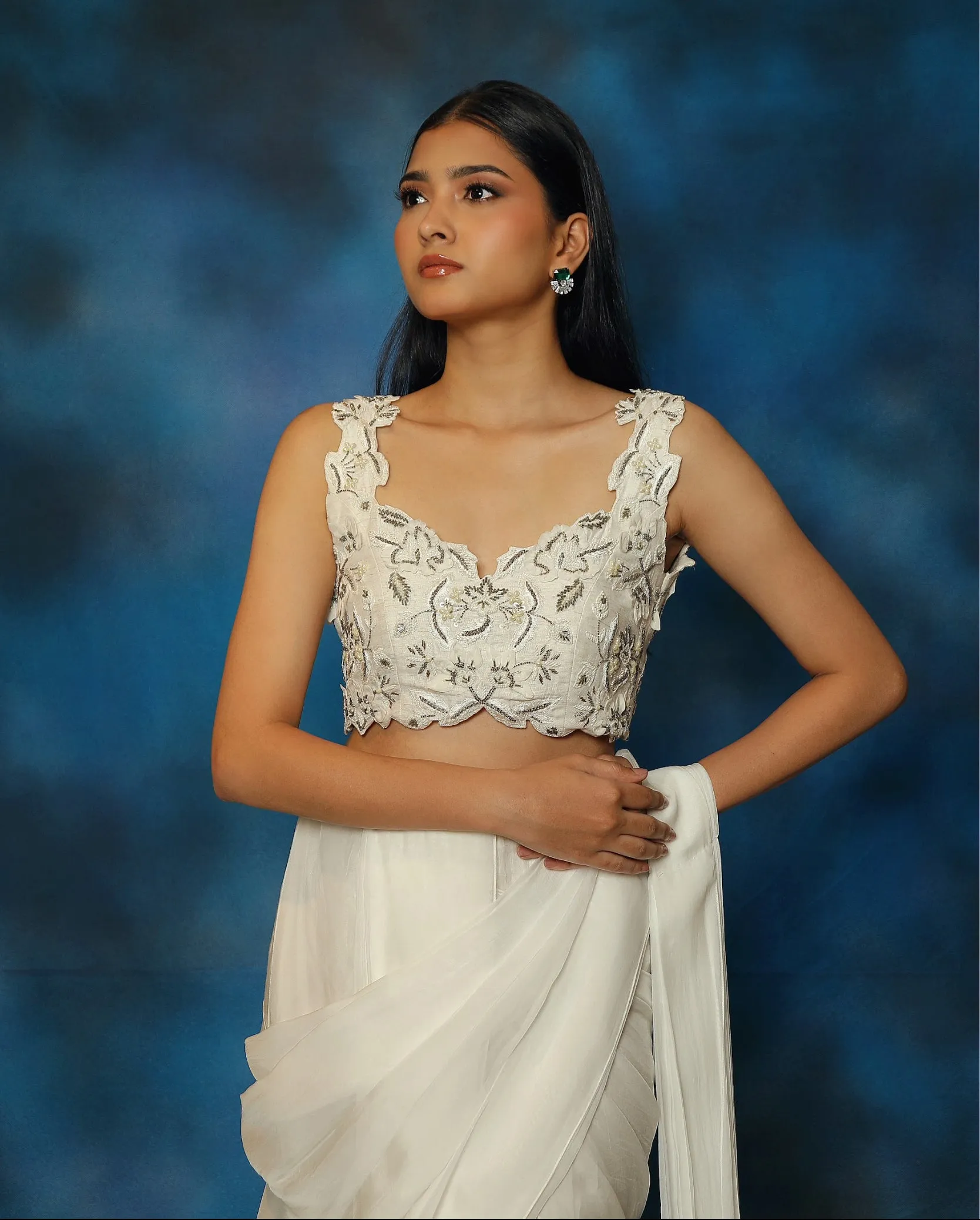 Bay Salt Concept Saree Set