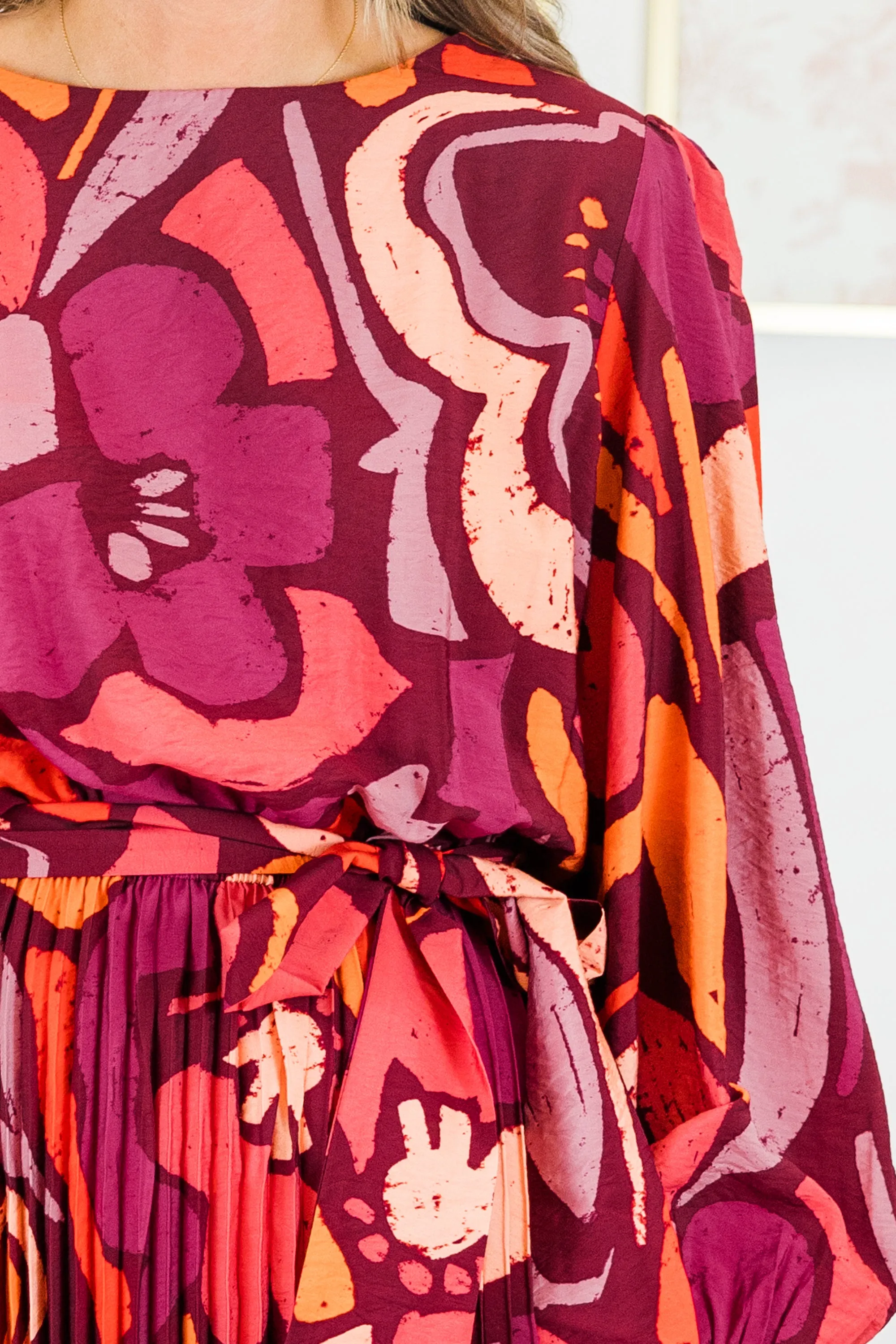 Believe It Dress, Magenta Multi