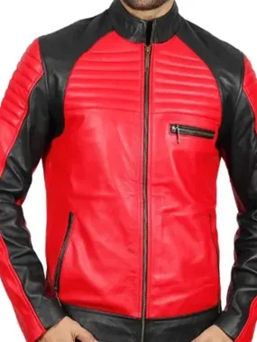 Black and Red Busa Motorcycle Jacket