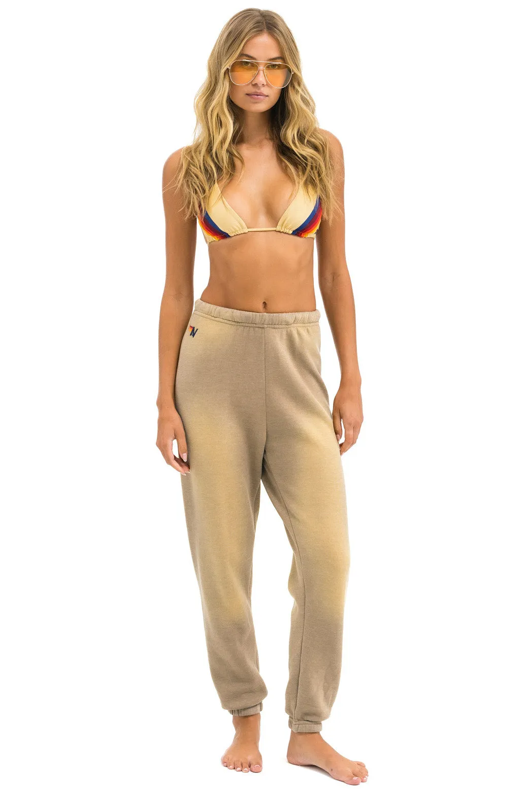 BOLT STITCH SWEATPANTS - FADED TAN