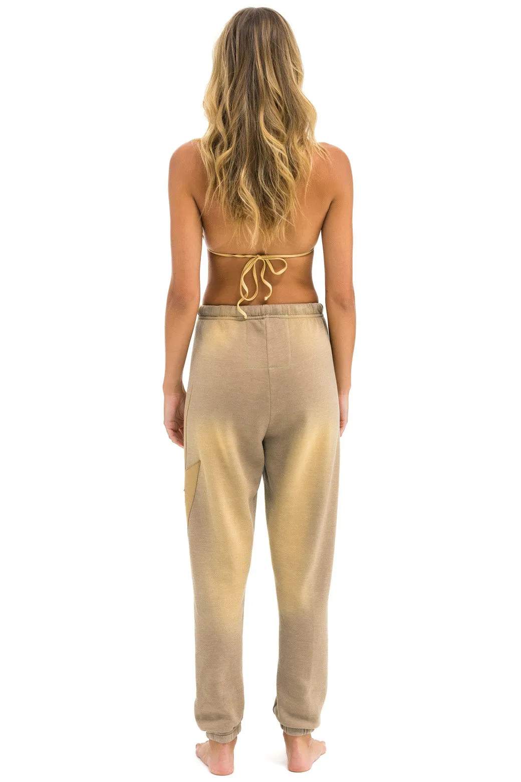 BOLT STITCH SWEATPANTS - FADED TAN