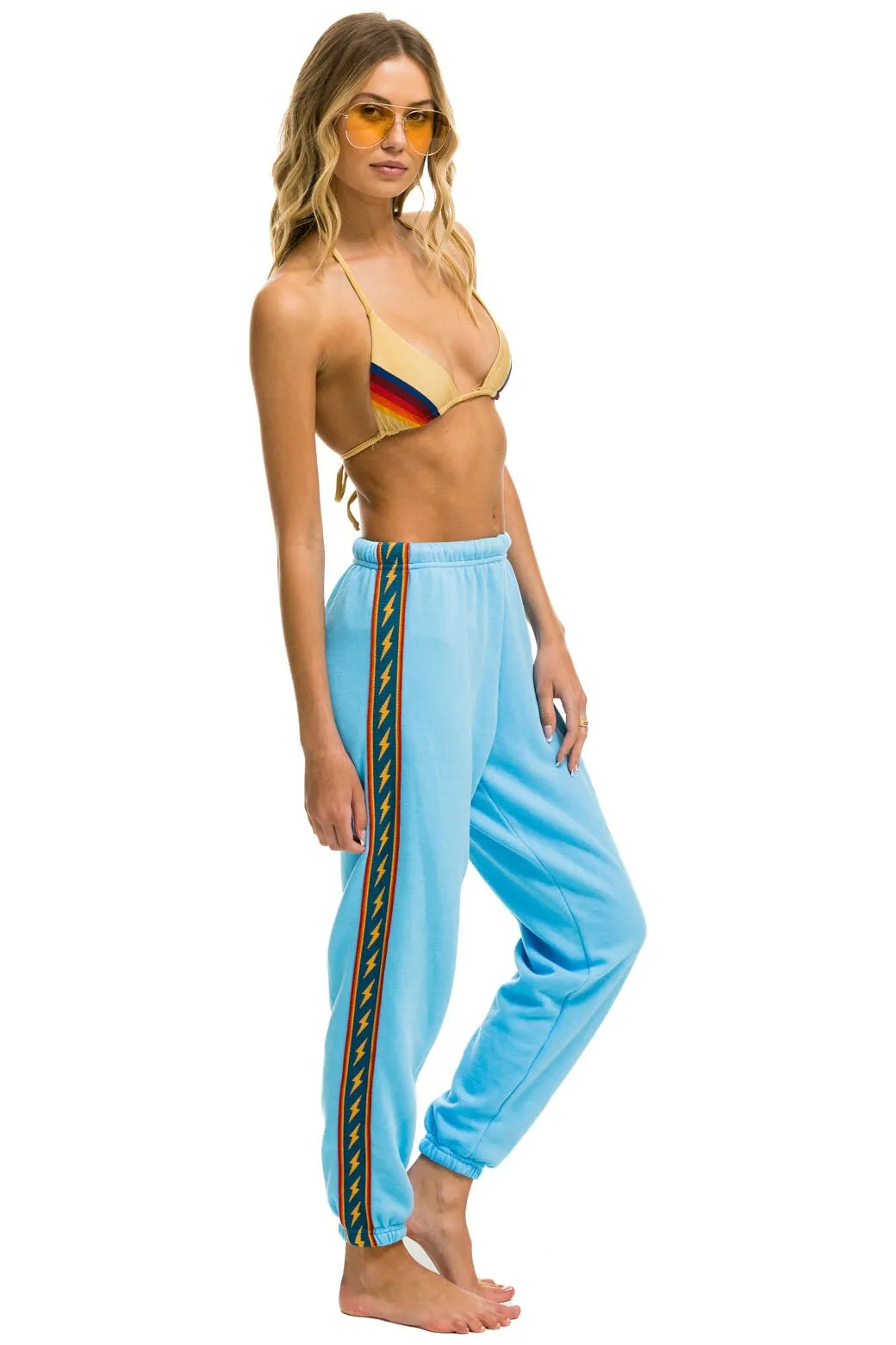 BOLT STRIPE SWEATPANTS - SKY