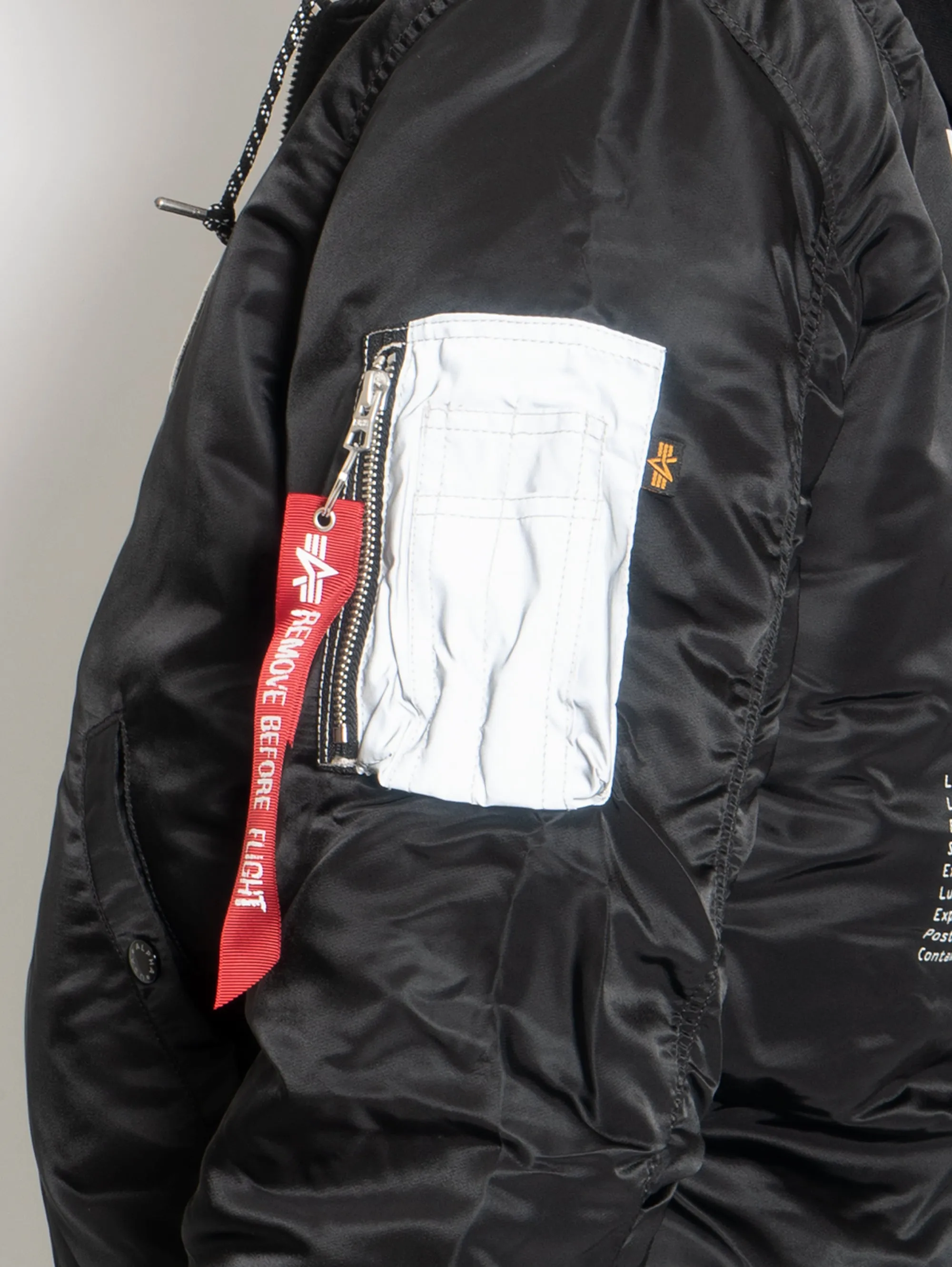 Bomber da Aviatore con Cappuccio MA-1 VF Hood Dark Side Nero
