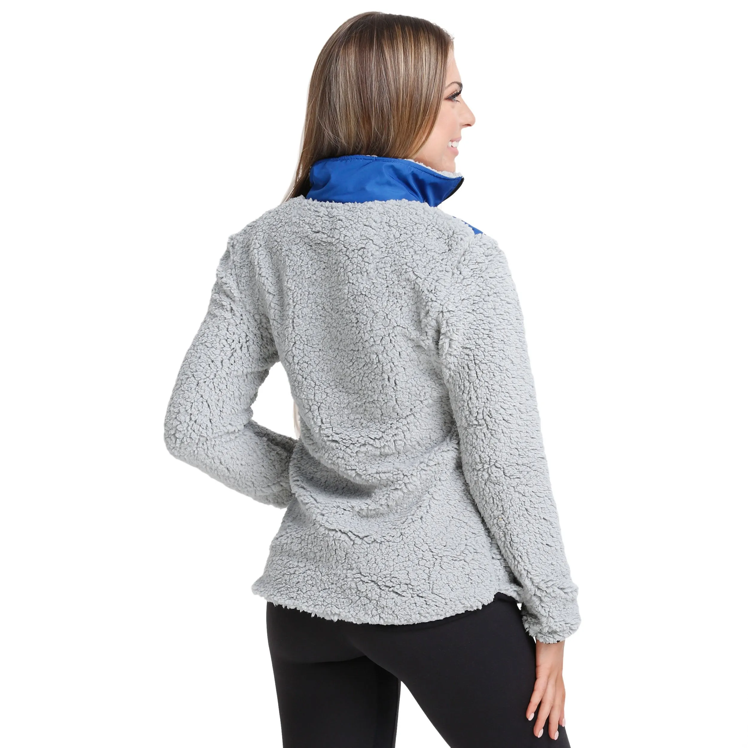 Buffalo Bills NFL Womens Sherpa Soft Zip Up Jacket