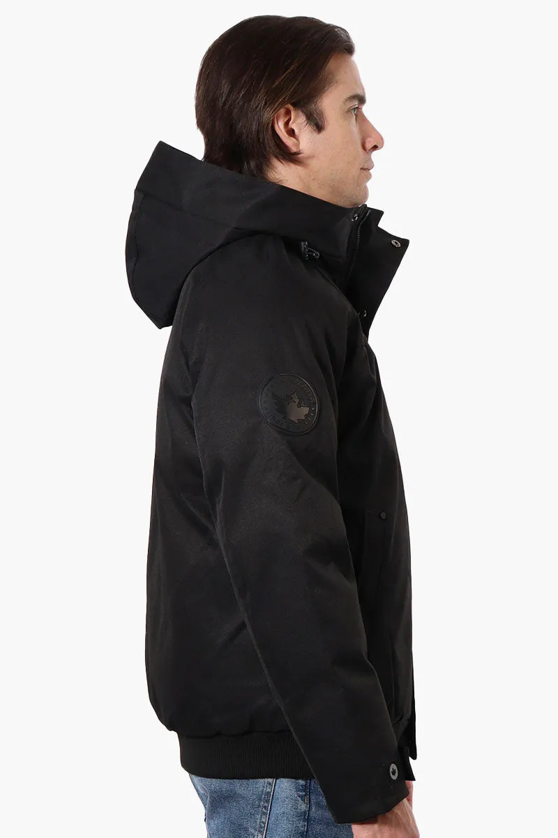 Canada Weather Gear Solid Twill Bomber Jacket - Black