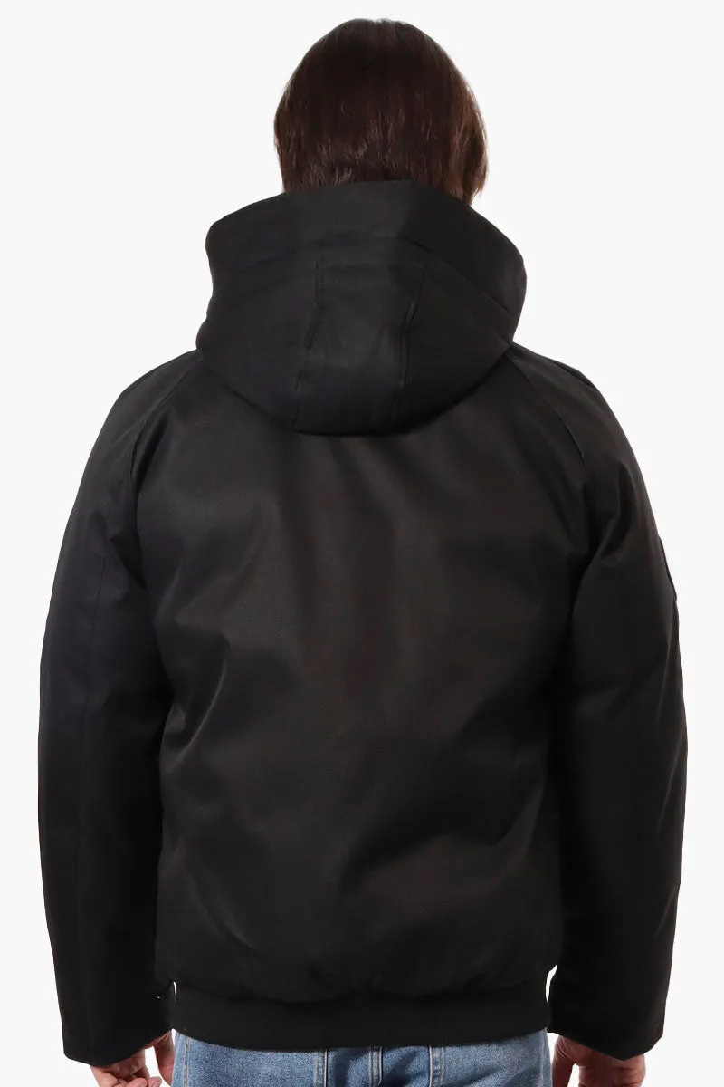 Canada Weather Gear Solid Twill Bomber Jacket - Black