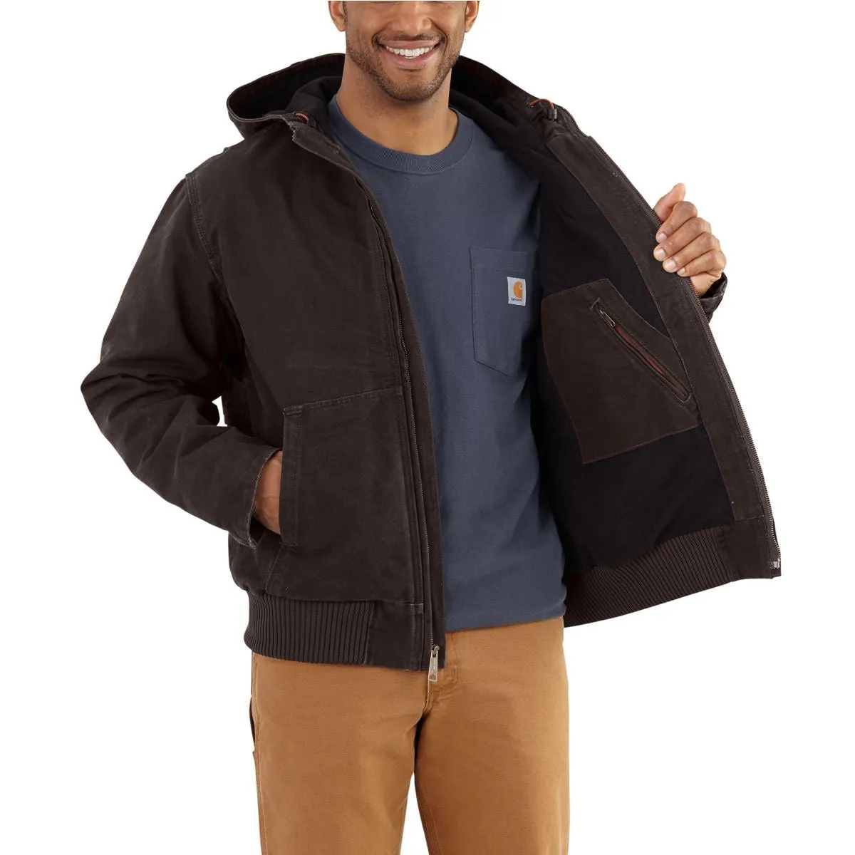 Carhartt Men's Dark Brown Full Swing Armstrong Active Jacket