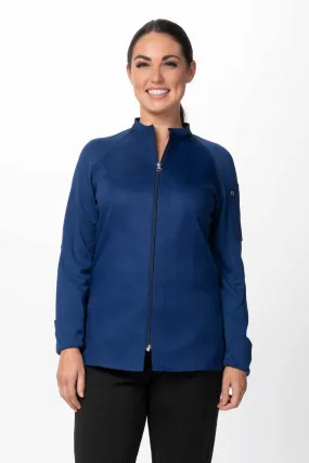 Chef Works Womans Nepal Chef Jacket- Blue