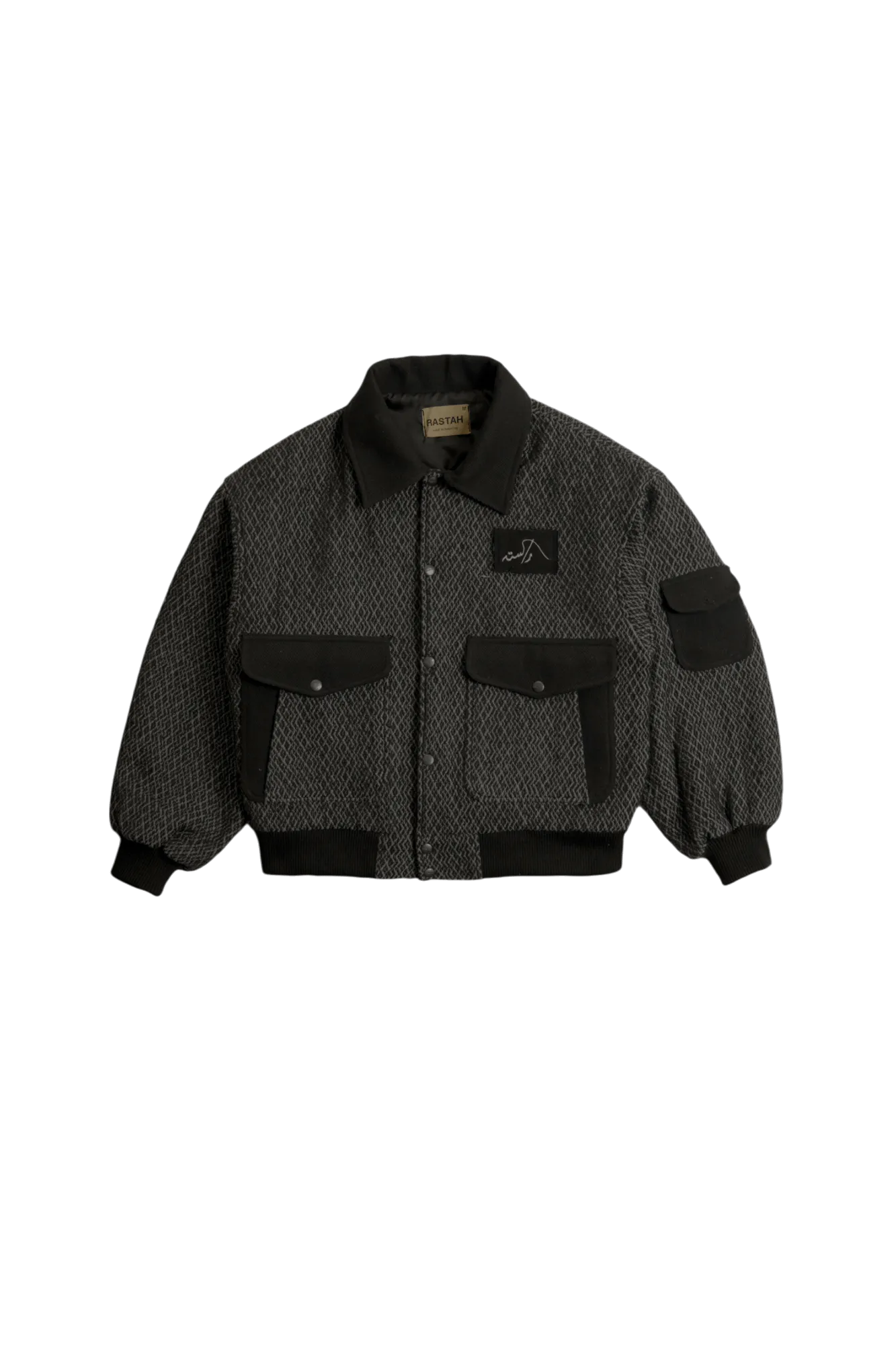 CLASSIC DIAMOND WEAVE BOMBER