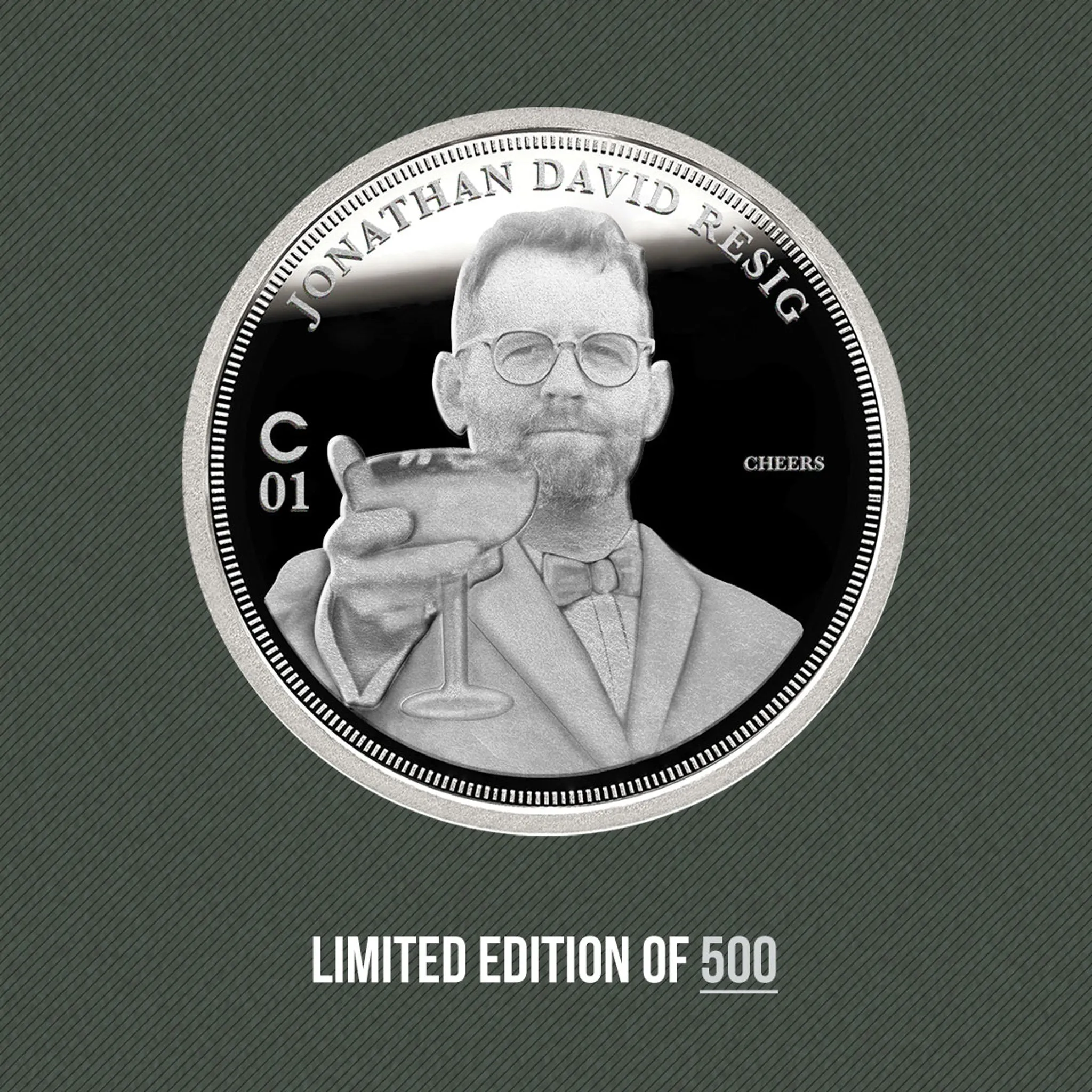 Classy & Regal John Resig Silver Coin 1 oz