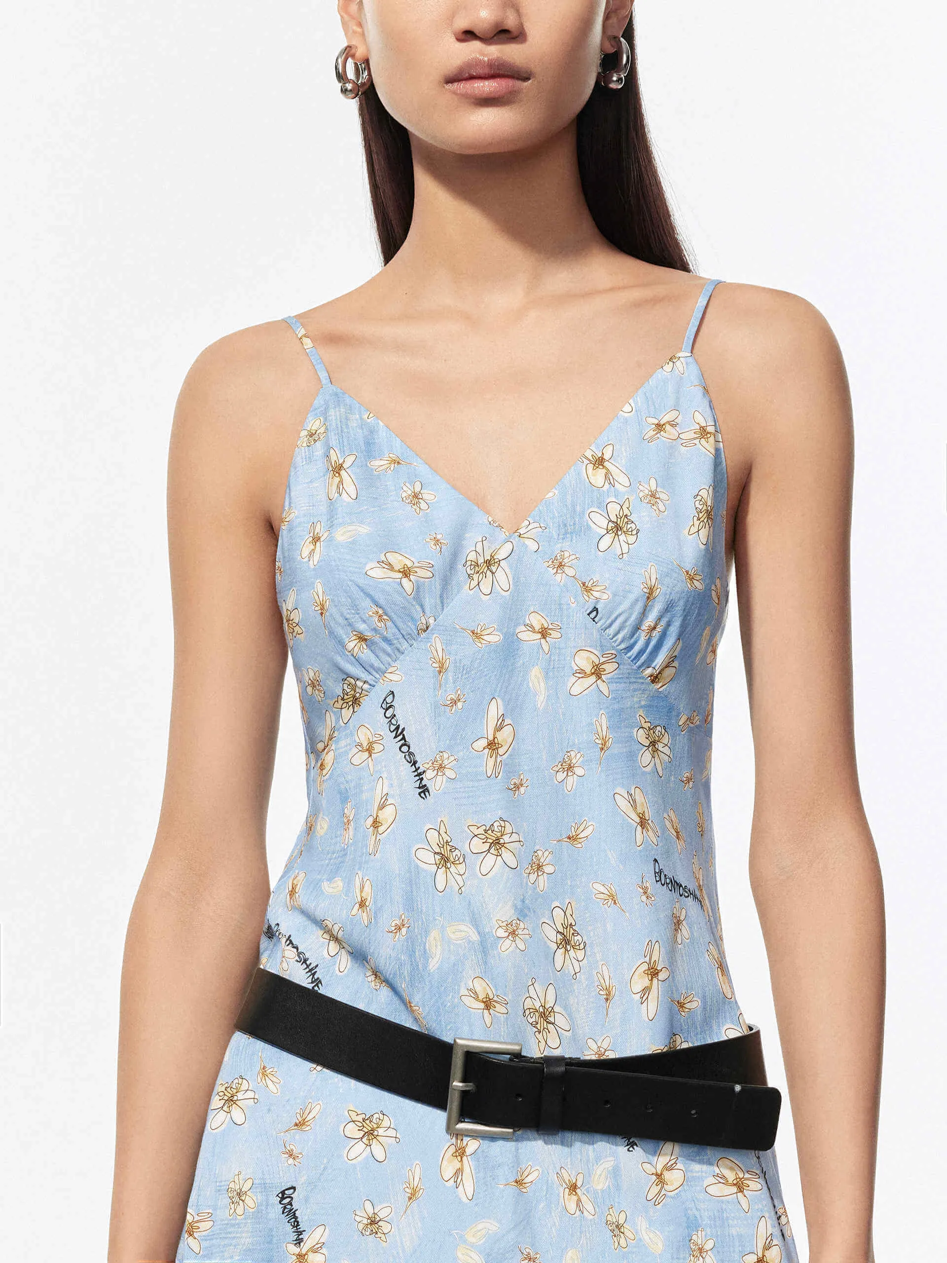 Daisy Print Mini Dress