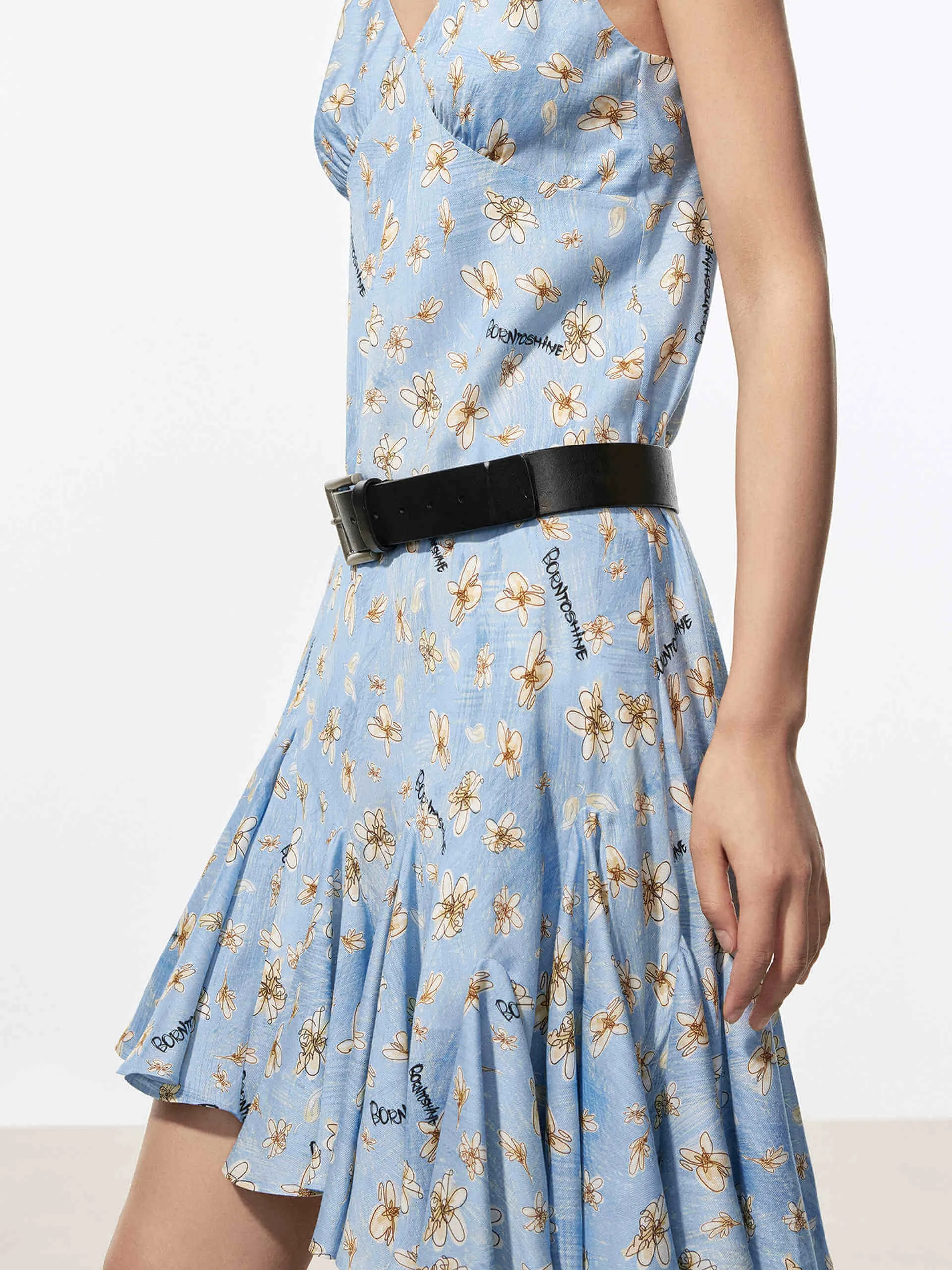 Daisy Print Mini Dress