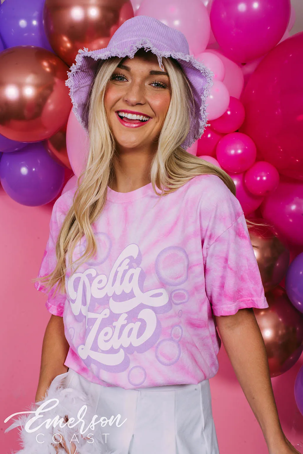 Delta Zeta So Fresh So Clean Tie Dye Bid Day Tee